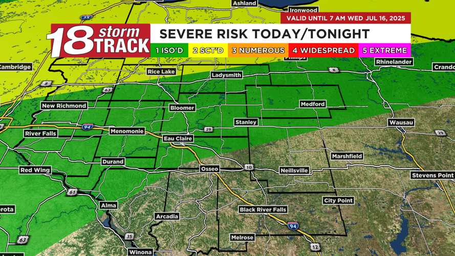Bursts of heavy rain with scattered strong storms possible in spots as ...