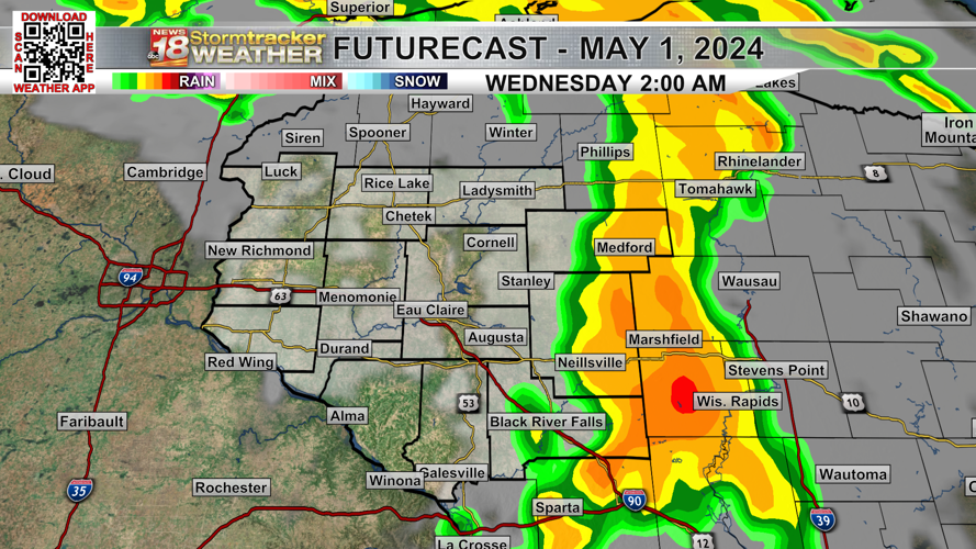 Multiple rounds of rain showers (and some thunderstorms) in the ...