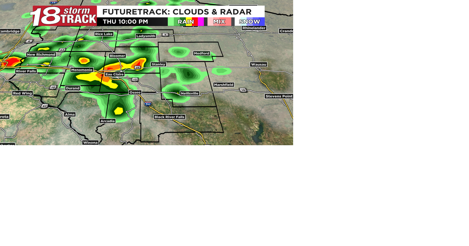 Several rounds with isolated to scattered showers and possibly storms ...