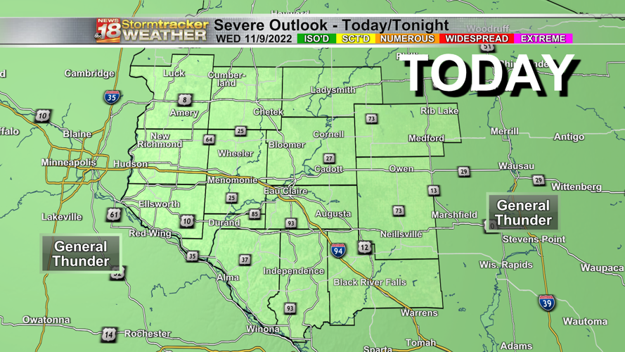 Strong to severe thunderstorms possible as cold front passes Thursday ...
