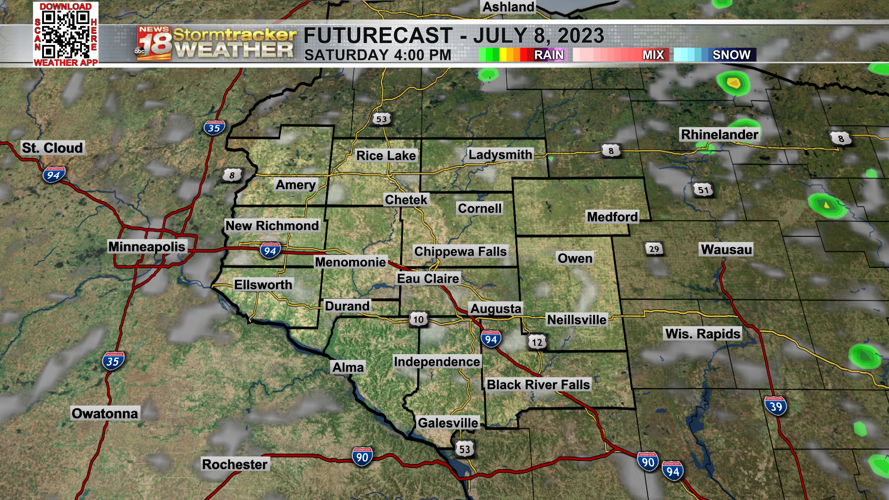 A pleasant weekend ahead aside from an isolated rain chance Friday ...
