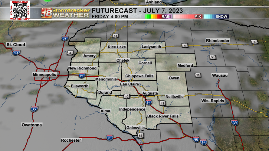 A pleasant weekend ahead aside from an isolated rain chance Friday ...