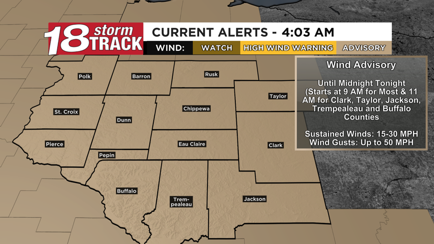 Strong winds, falling temps and light snow showers highlight Wednesday ...