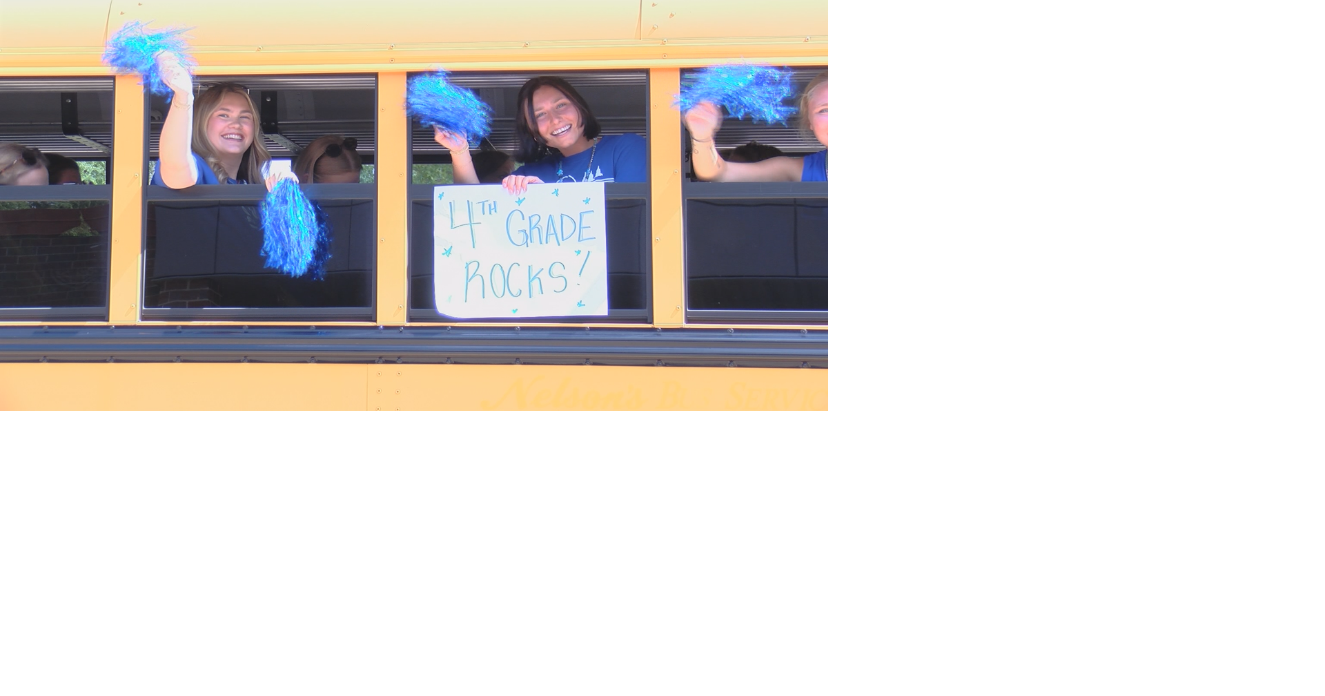 ECASD teachers and staff hosted a Bus Stop Parade