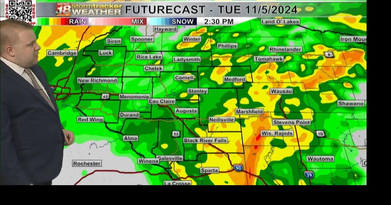 Periods of rain expected for Election day; drier weather settles in ...
