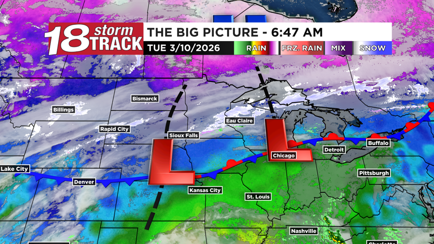 Multiple chances of rain and snow in the forecast ahead with the first ...