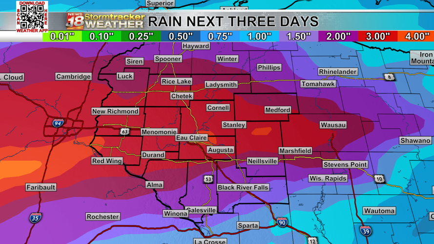 Chances for showers on Thursday ahead of high levels of humidity and ...