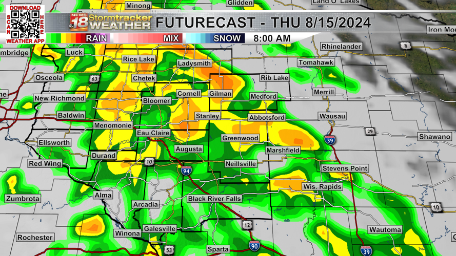 Humidity increases ahead of midweek rain/storm chances | 18 Storm Track ...