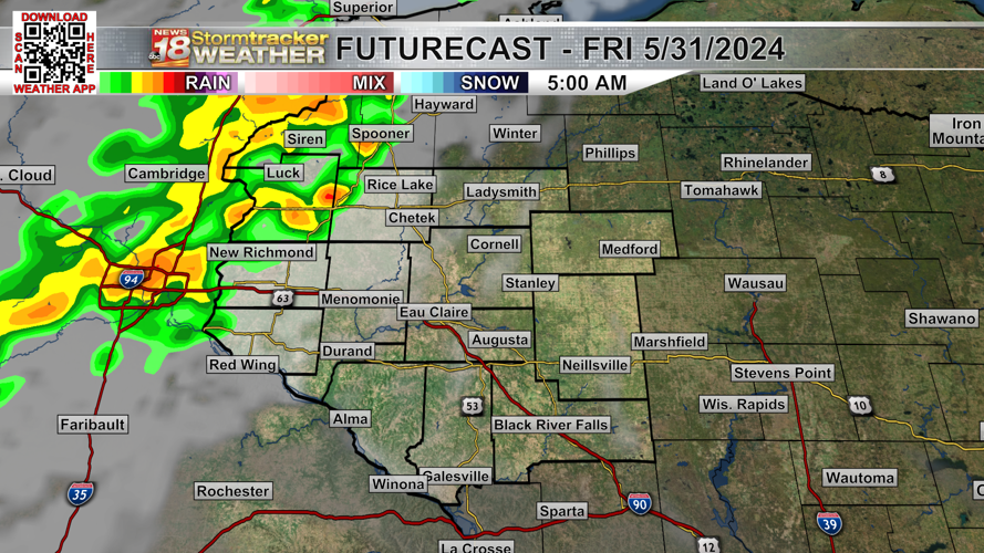 One more sunny (and dry) day ahead before daily chances for showers and ...