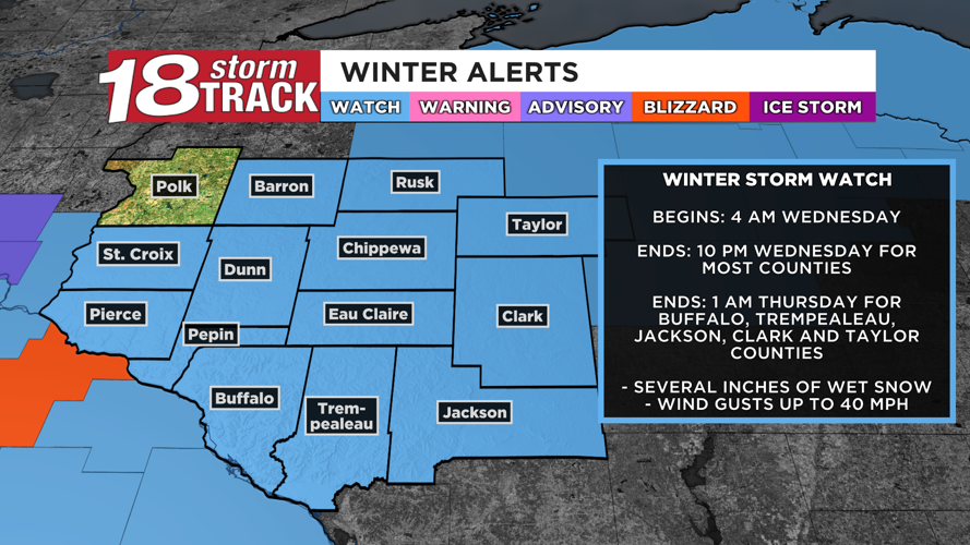 Tuesday will be pleasant before our next storm system moves in for ...