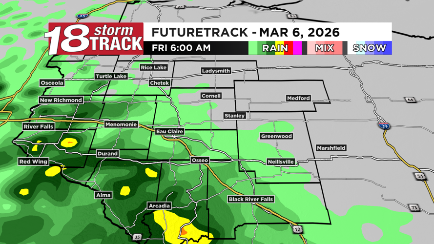 Tracking the next storm system to bring rain and a few thunderstorms ...