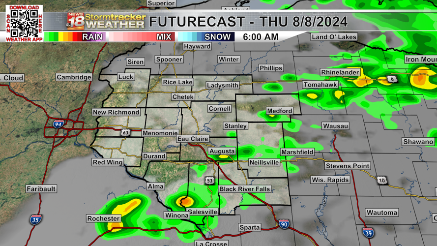 A mostly quiet Wednesday ahead but rain chances set to return later ...
