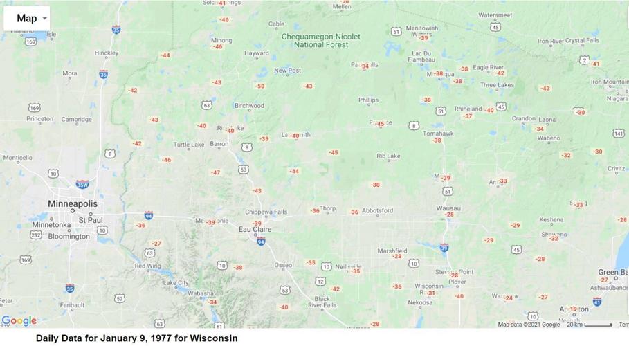 On this date in history 60° temperature reported in Cameron, WI