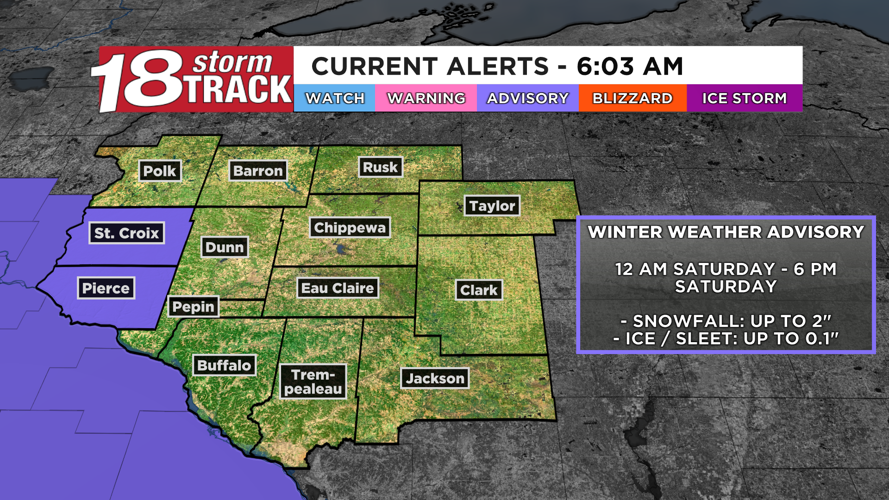 A quiet but chilly Friday ahead; tracking snow showers and a wintry mix ...
