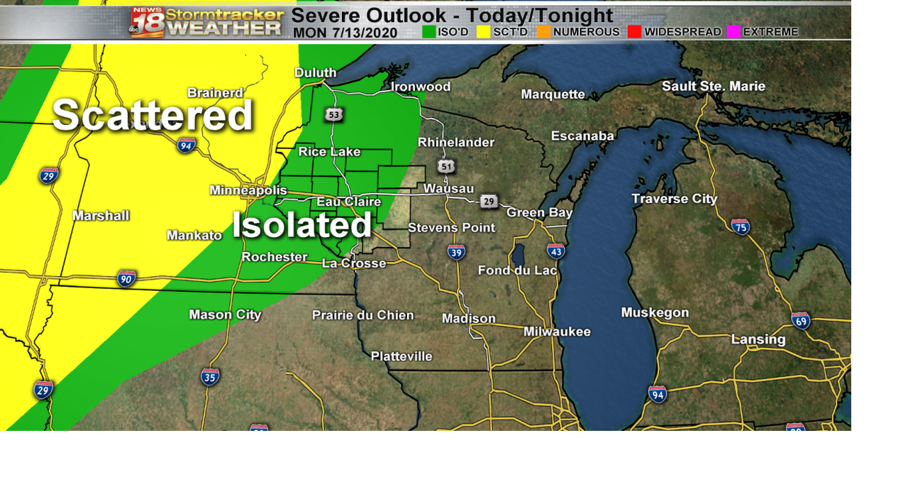 Strong to severe storms possible after another gorgeous, hot summer day ...