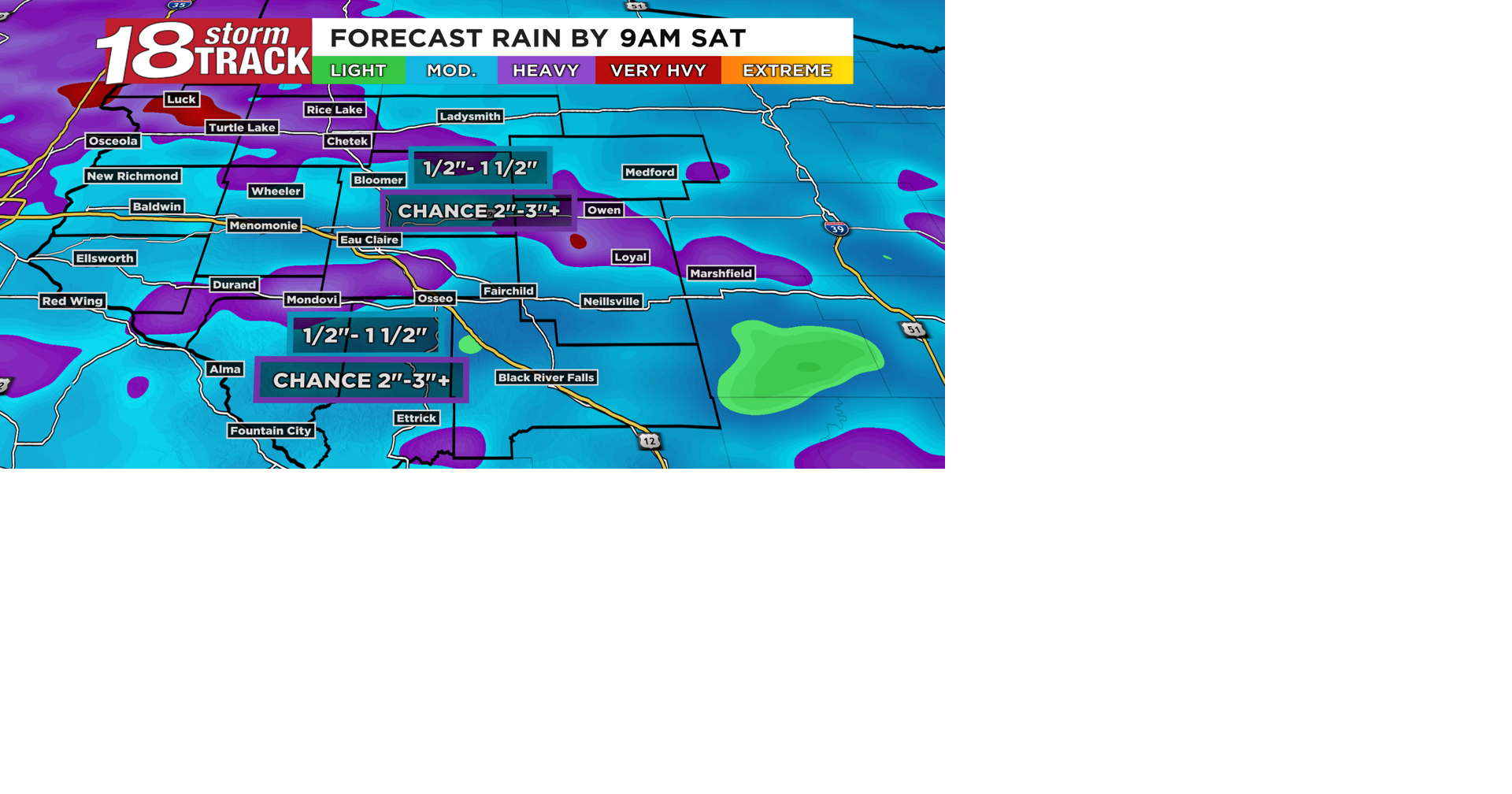 Heavy rain rates expected at times tomorrow into Friday as scattered ...