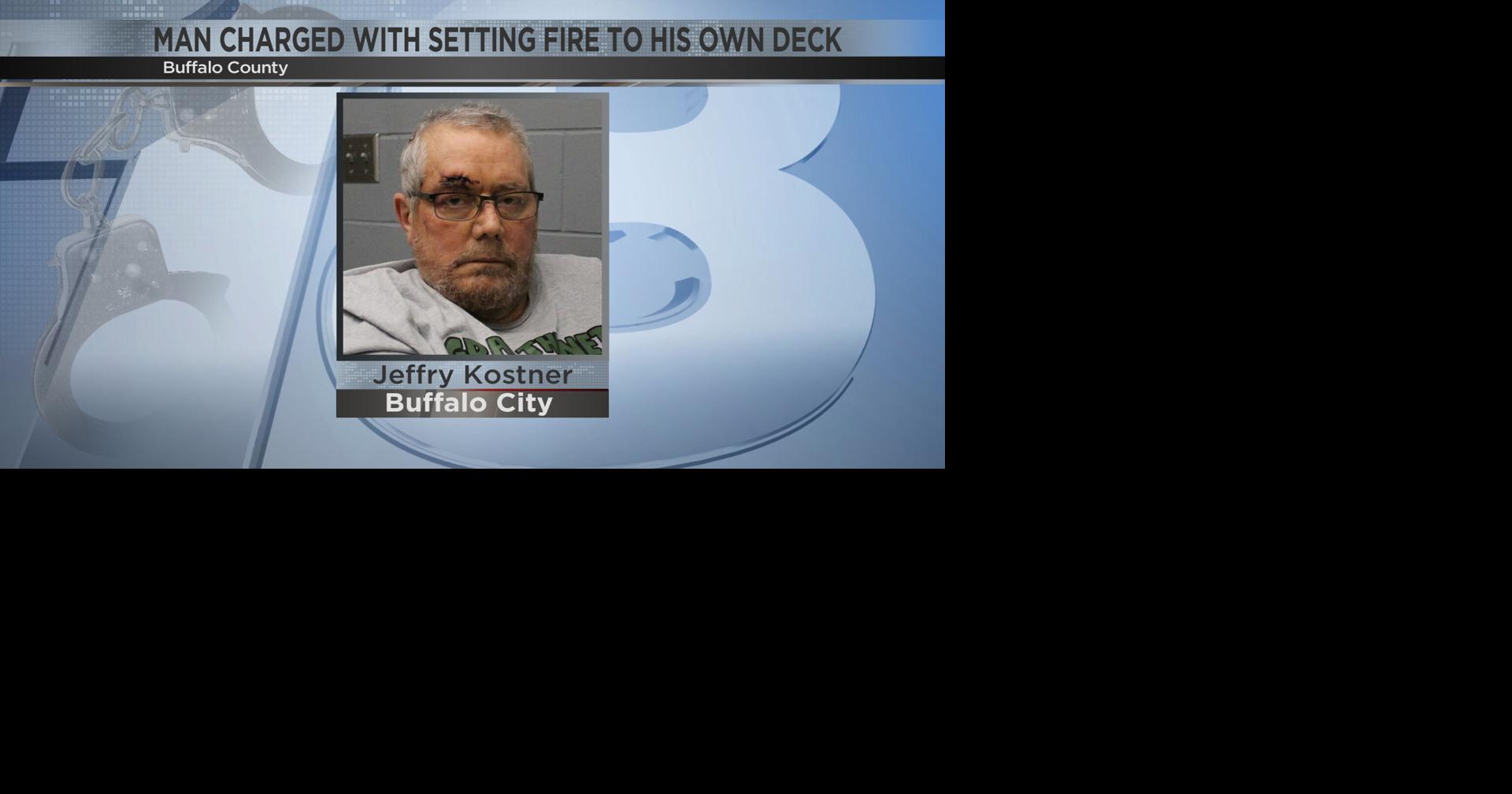 Intoxicated man charged with setting fire to his own deck