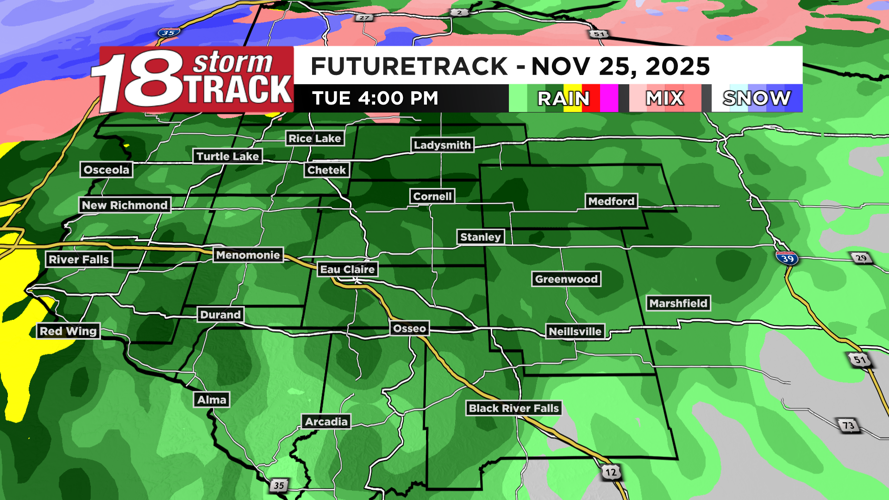 Rain showers today; travel impacts likely tonight into Wednesday as ...