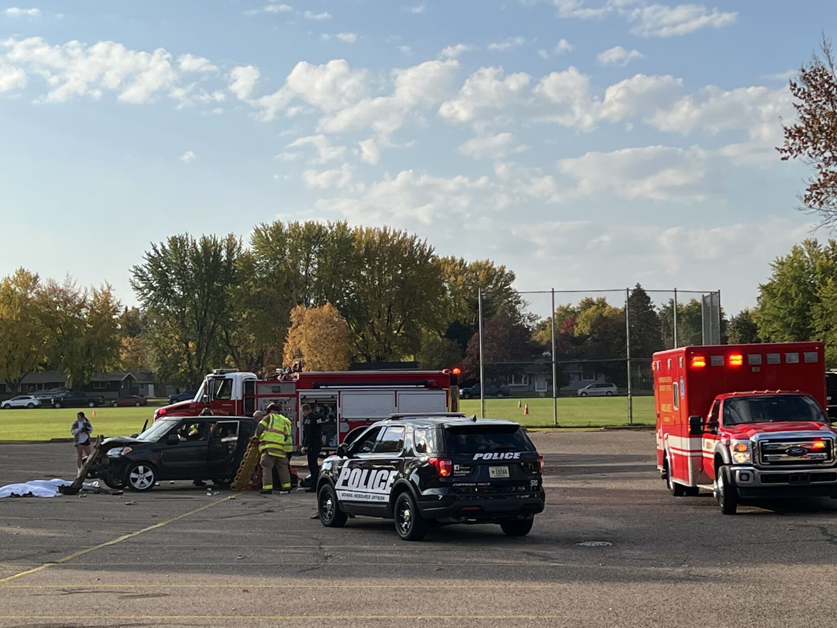 Chippewa Falls students learn from mock drunk driving crash