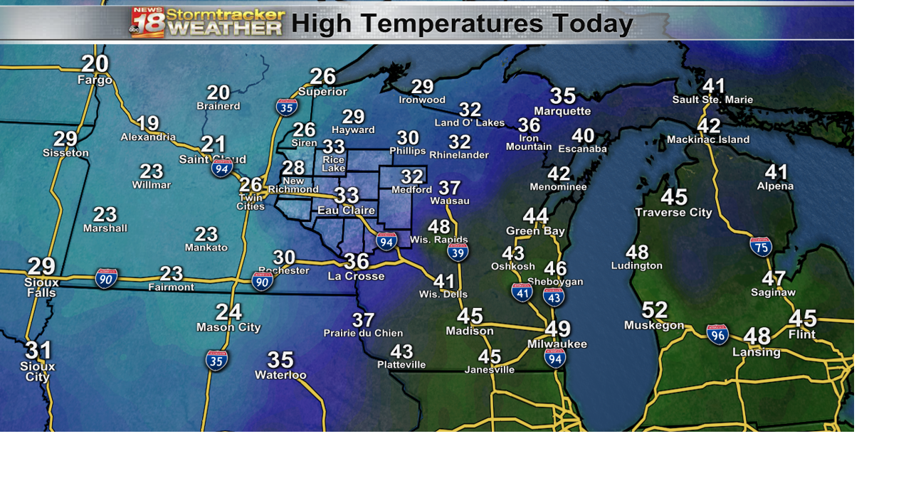 Wrapping up Thanksgiving with cold temperatures | 18 Storm Track ...
