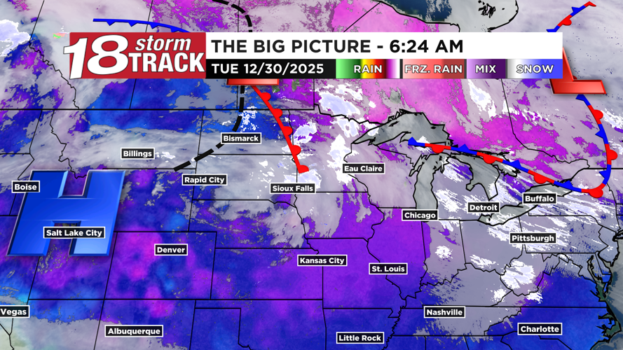 Clipper system to bring two rounds of light snow to the area to end ...