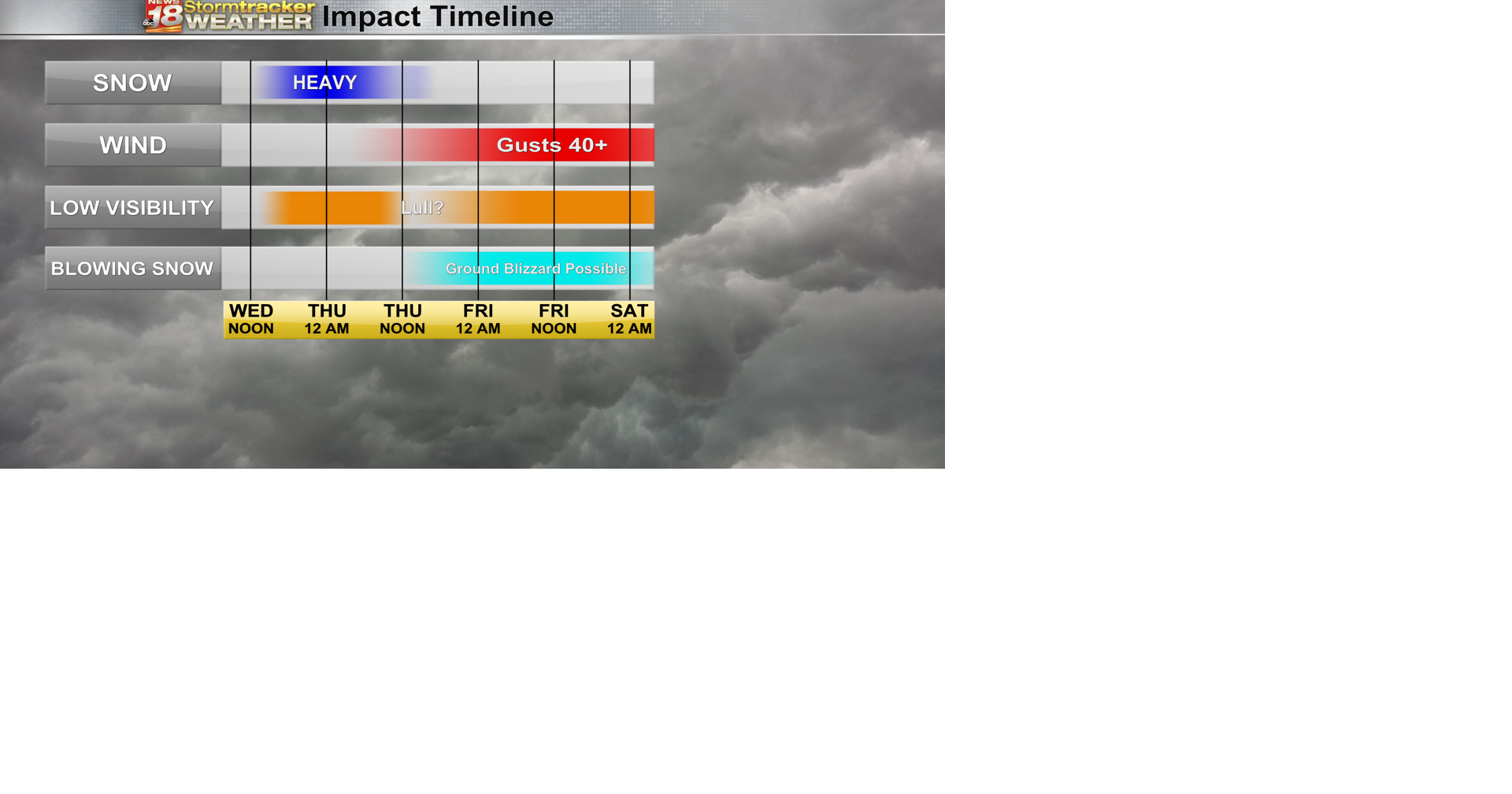 TRAVEL NOT ADVISED: Winter Storm Warning issued Wednesday evening ...