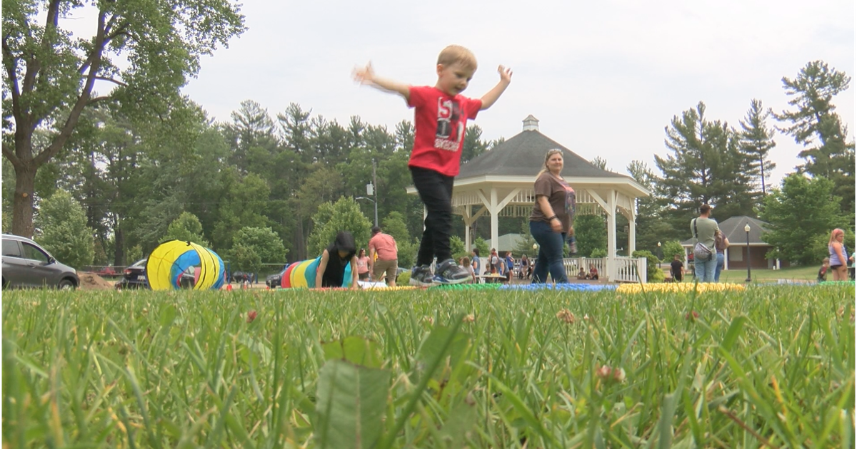 Library Obstacle Course Marathon County Public Library hosts obstacle course for kids | News ...
