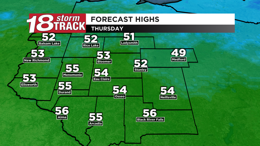 Seasonably cool and mostly dry weather expected the rest of the week ...