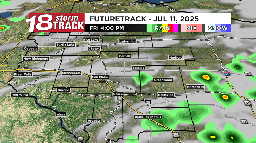 Humid conditions plus scattered shower and storm chances return the ...