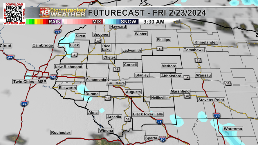 Eau Claire was just 1° short of a record high Thursday ahead of Friday