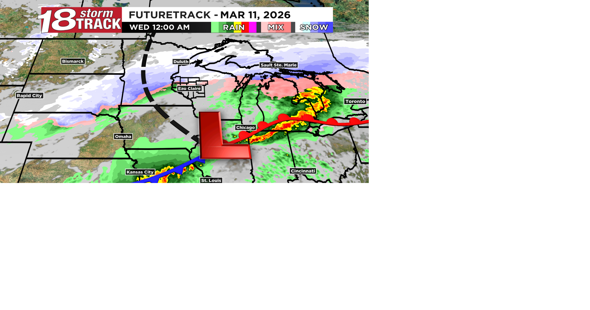 Multiple chances of rain and snow in the forecast ahead with the first ...