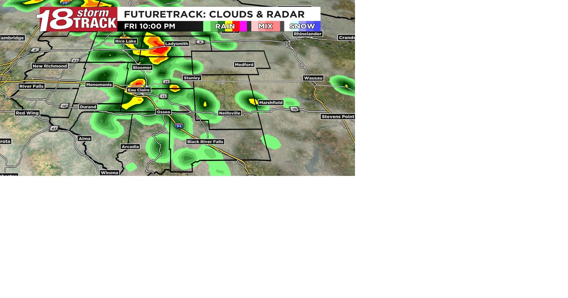 Several rounds of scattered showers and storms likely through the ...