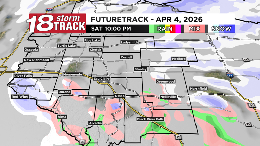System number two set to bring rain, a few thunderstorms and some ...