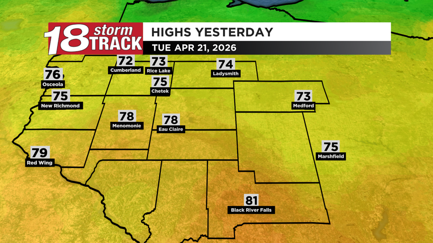 Another warm and sunny day ahead; tracking rain and storm chances late ...