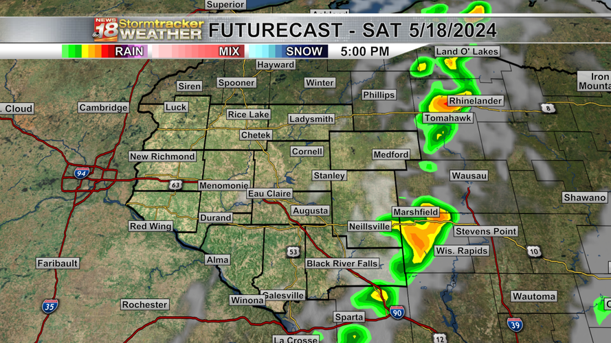 Above average temps and a few isolated showers possible Friday; the ...