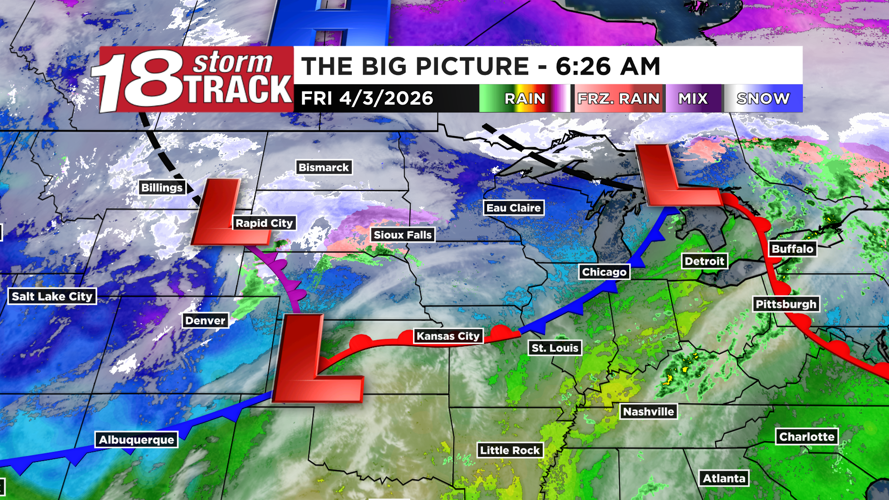 System number two set to bring rain, a few thunderstorms and some ...