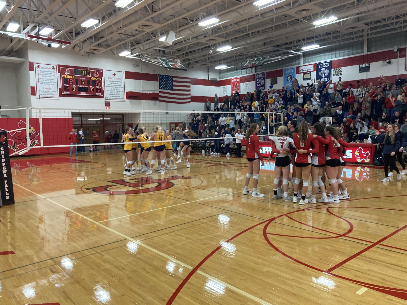 River Falls wins five set thriller over Chippewa Falls to advance