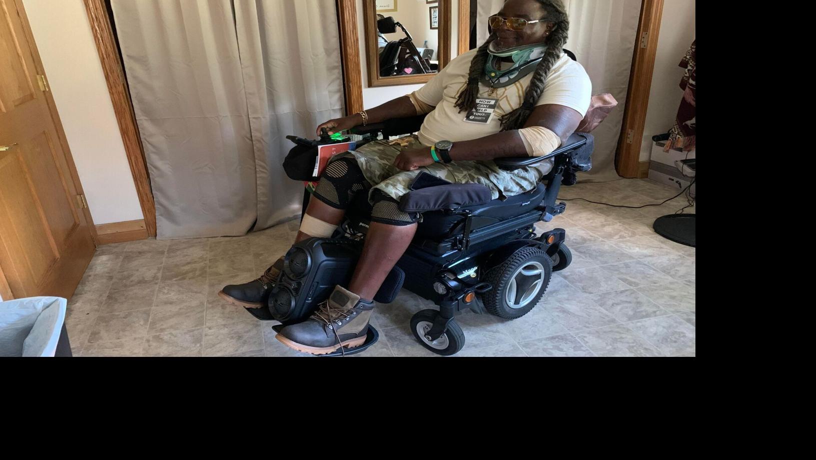 Woman Who Had Wheelchair Hurled Down Stairs Speaks Out: PHOTO