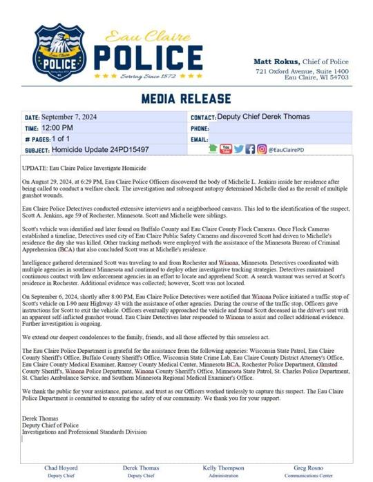 Digging Deeper Search warrant provides details in Eau Claire homicide