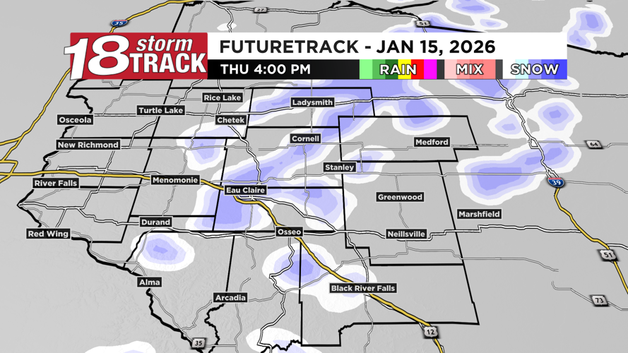 Clipper system to bring periods of scattered snow showers to the area ...
