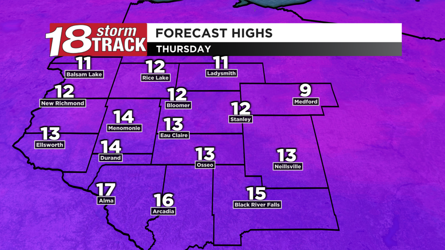 Western Wisconsin to see colder air and some light snow showers to end ...