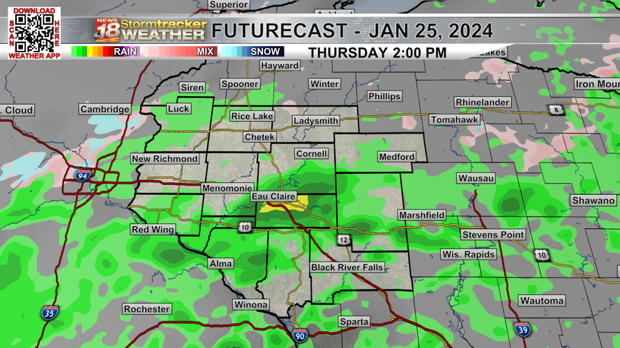 Areas of drizzle, freezing drizzle and fog around the next few days ...