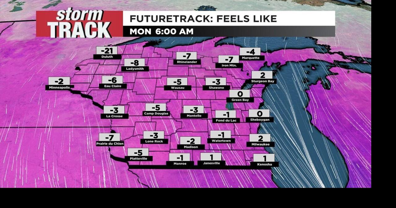 Chilly start to the work week | Dew Points, Feels Like & Almanacs ...