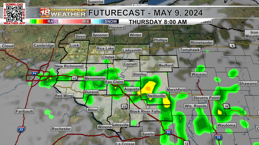A warm Wednesday ahead; scattered rain chances return to end the work ...