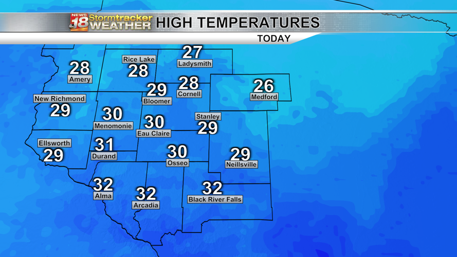 "Colder" temperatures to settle in over the next few days following ...
