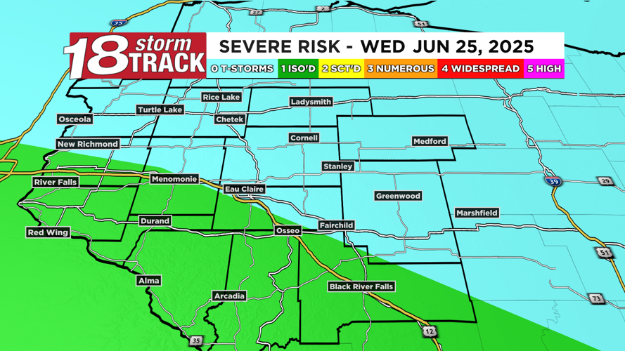 Periods of rain and storms (some heavy) today and Thursday; low end ...