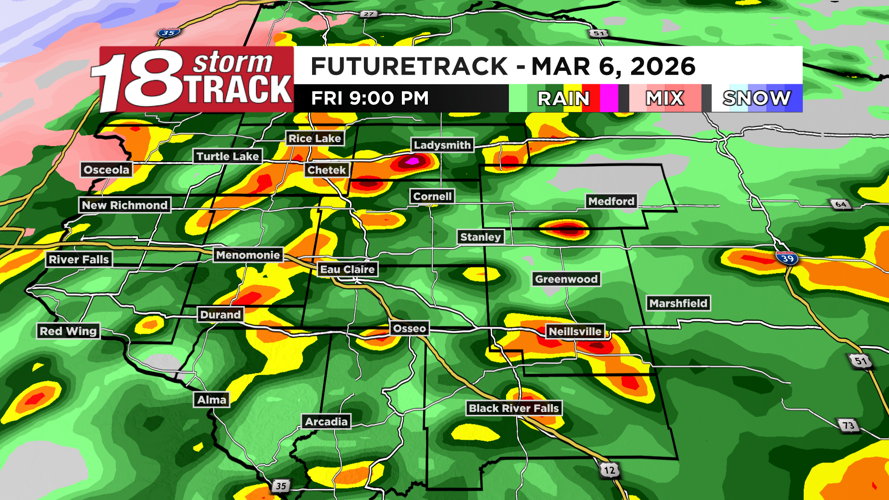 Tracking the next storm system to bring rain and a few thunderstorms ...
