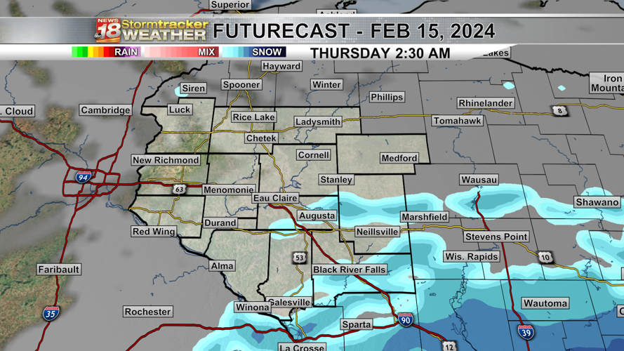 Snow chances and more seasonable temps on the way | Top Stories | wqow.com