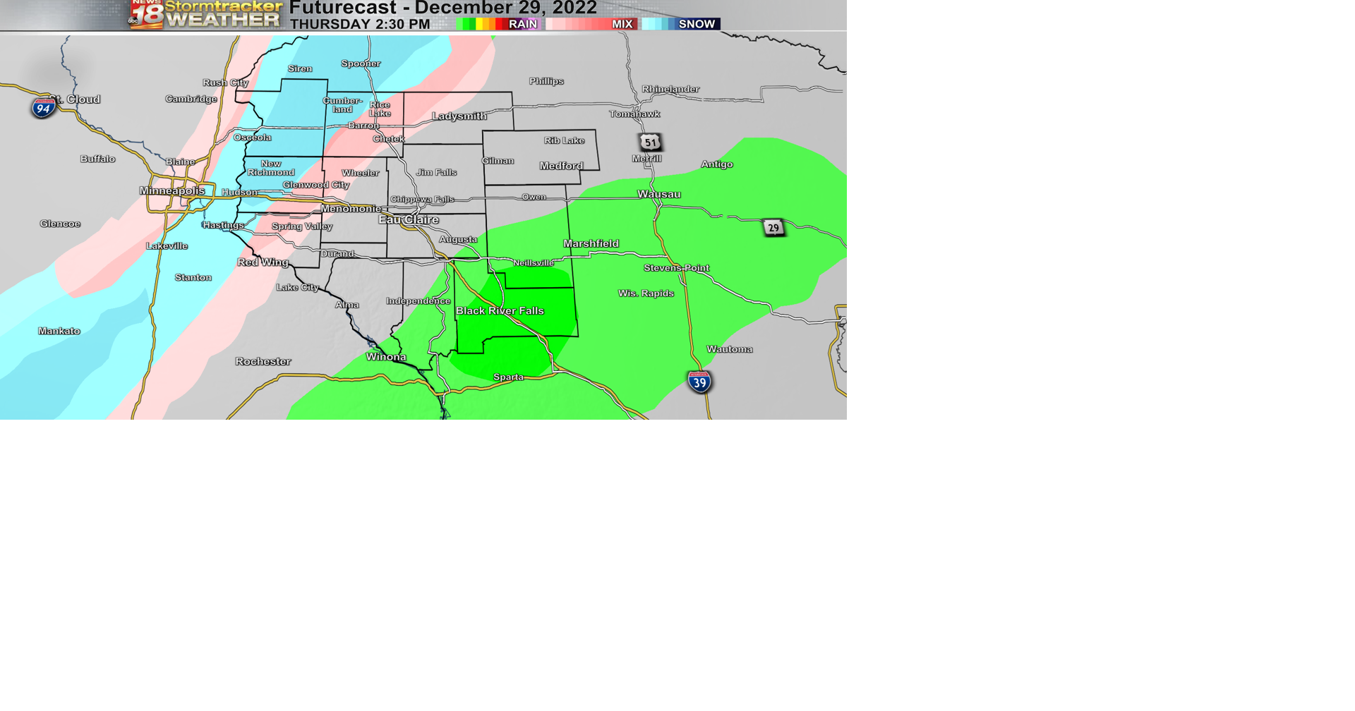 The warmup begins now, but that means a chance for rain enters the ...