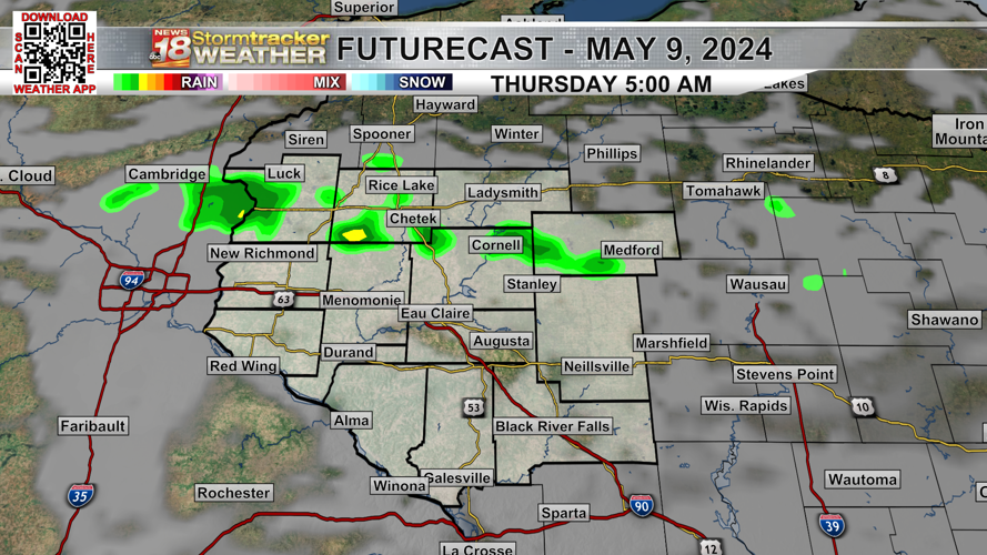 A warm Wednesday ahead; scattered rain chances return to end the work ...